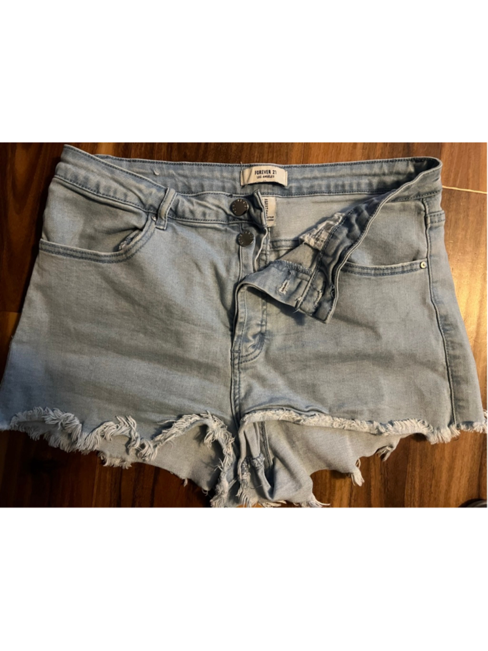 Women's FOREVER 21 Light Blue Jean Shorts Size 30